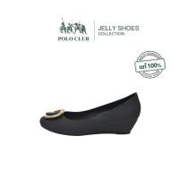 ราคา POLO CLUB รองเท้าคัทชู ยาง หัวมน ส้นเตารีด รุ่น JL 4010 สีดำ (25320087674)