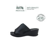 ราคา POLO CLUB รองเท้าแตะแบบสวม รุ่น AG 2816 สีดำ รองเท้าแตะผู้หญิง สูง 2 นิ้ว (24680843182)