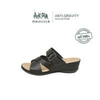 ราคา POLO CLUB รองเท้าแตะแบบสวม สีดำ รุ่น AG 2799 สูง 2 นิ้ว (21290631008)
