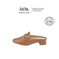 ราคา POLO CLUB รองเท้าคัทชู รุ่น EX 1958 สีแทน รองเท้าเปิดส้นผู้หญิง สูง 1 5 นิ้ว (24009955280)