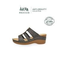 ราคา POLO CLUB รองเท้าแตะแบบสวม รุ่น AG 2801 สีดำ รองเท้าแตะผู้หญิง สูง 2 นิ้ว (22975813052)