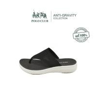 ราคา POLO CLUB รองเท้าแตะแบบสวม รุ่น AG 2803 สีดำ รองเท้าแตะผู้หญิง สูง 1 นิ้ว (23851568852)