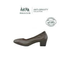 ราคา POLO CLUB รองเท้าหนัง รุ่น AG 1923 สีน้ำตาล รองเท้าคัดชูผู้หญิง สูง 2 นิ้ว (20779885720)