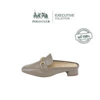 ราคา POLO CLUB รองเท้าคัทชู รุ่น EX 1958 สีโท้ป รองเท้าเปิดส้นผู้หญิง สูง 1 5 นิ้ว (24259952508)