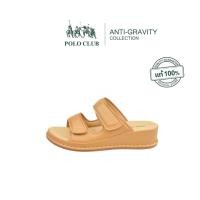 ราคา POLO CLUB รองเท้าแตะแบบสวม รุ่น AG 2800 สีแทน รองเท้าแตะผู้หญิง สูง 1 5 นิ้ว (19891517085)