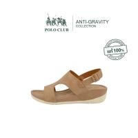 ราคา POLO CLUB รองเท้าแตะแบบสวม รุ่น AG 2772 สีน้ำตาล รองเท้ารัดส้นผู้หญิง สูง 2 นิ้ว (12510879143)