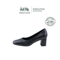 ราคา POLO CLUB รองเท้าหนัง รุ่น EX 1978 สีดำ รองเท้าคัดชูผู้หญิง สูง2 5นิ้ว (20787645086)