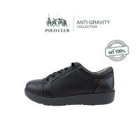ราคา POLO CLUB รองเท้าผ้าใบหนัง รุ่น AG 2000 สีดำ (40918012705)