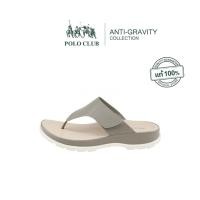 ราคา POLO CLUB รองเท้าแตะแบบสวม รุ่น AG 2823 สีเทา l รองเท้าสุขภาพผู้หญิง สูง 1 นิ้ว (26863163971)