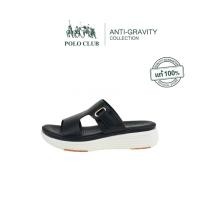 ราคา POLO CLUB รองเท้าแตะแบบสวม รุ่น AG 2827 สีดำ รองเท้าแตะผู้หญิง สูง 1 นิ้ว (22365018578)