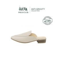 ราคา POLO CLUB รองเท้าคัทชู รุ่น AG 1979 สีครีม l รองเท้าเปิดส้นผู้หญิง (25538313825)