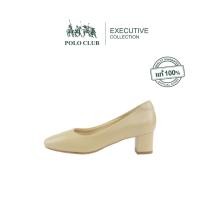ราคา POLO CLUB รองเท้าหนัง รุ่น EX 1848 สีเบจ รองเท้าส้นสูง สูง 2 นิ้ว (28106099934)