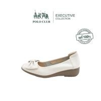 ราคา POLO CLUB รองเท้าคัทชูผู้หญิง รุ่น EX 1989 สีครีม รองเท้าทำงานผู้หญิง ส้งสูง1 นิ้ว (26576415195)