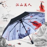 ราคา สไตล์โบราณร่มอัตโนมัติ Sun Rain Anti Uv Windproof ร่มชายหาดสไตล์อินนักเรียน Parasol ร่มพับผู้หญิงร่มแบบพกพา (26781733534)