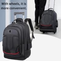 ราคา กระเป๋าเป้สะพายหลังรถเข็นล้อสําหรับผู้ชายการเดินทางเพื่อธุรกิจกระดานเดินทางลากขนาดใหญ่กระเป๋านักเรียนสําหรับผู้หญิงลดภาระ (41355340817)