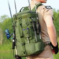 ราคา กระเป๋าเป้สะพายหลังตกปลาสําหรับผู้ชายผู้หญิง Multi function Outdoor Camping Hiking Bagpack สีเขียวกระเป๋าเดินทาง Crossbody Bag (41170284910)