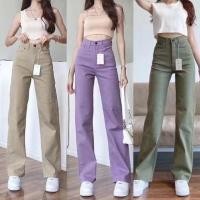 ราคา 755 กางเกงยีนขากระบอก งานนำเข้า ป้าย (23211828672)