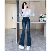 ราคา ใหม่ กางเกงยีนส์เอวสูงขาม้ากระชับหุ่น ยีนส์ผ้ายืดนิ่ม ใส่สะบาย สไตล์เกาหลี กางเกงยีนส์ผู้หญิง (29478973615)