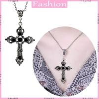 ราคา NAV Vintage อัญมณี Cross สร้อยคอหรูหราผู้หญิง Clavicle Chain Punk Gothic Choker สําหรับผู้หญิงสาวศาสนา Jewe (28936933656)