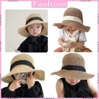 ราคา Nav หมวกปีกกว้าง SunProtection หมวกฤดูร้อนหมวกสานฟางสําหรับสาวน้อยเด็กวัยหัดเดิน (28932991120)