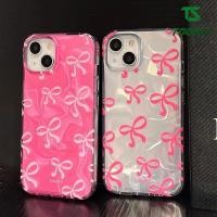 ราคา Toosci แฟชั่นสีชมพู Bowknot Ripple Luster สําหรับ iPhone 6 6S 7 8 Plus X XS Max XR iPhone 11 12 13 14 15 Pro Max 14 15 Plus ปลอกกันกระแทกเคสโทรศัพท์ (28014986810)
