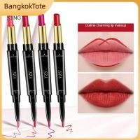 ราคา จัดส่งในพื้นที่ ลิปสติกแบบดินสอ 2 in 1 ปลายคู่ กันน้ำ เม็ดสีติดทนนาน เนื้อแมตต์ 8 สี (46252190096)