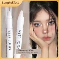 ราคา จัดส่งในพื้นที่ อายแชโดว์แบบแท่งสไตล์เกาหลี อายแชโดว์เนื้อครีมประกายมุกสีขาวด้าน ติดทนนาน พร้อมปากกาไฮไลท์เนื้อครีมประกายมุก (52701640879)