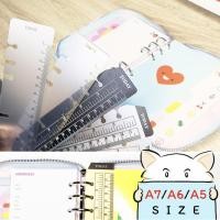 ราคา ไม้บรรทัดแพลนเนอร์ BASIC 6 รู Holes Planner Ruler Dividers Refill Divider Plan Index Bookmark A7 A6 A5 mimisplan (782011920)