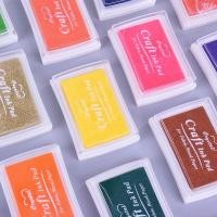ราคา หมึกปั๊ม กันน้ำได้ Crystal Craft Ink Pad หมึก สแตมป์ Stamp อิงค์แพด diy mimisplan (1045151832)