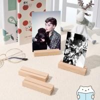 ราคา แท่นไม้ ที่เสียบการ์ด นามบัตร ตกแต่งโต๊ะ Card Wooden Stand Postcard Storage Holder mimisplan (7952567905)