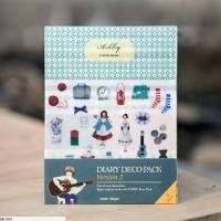 ราคา สติกเกอร์ เซ็ต 9 แผ่น Diary Deco Pack V 2 DIY Sticker Stickers Sheet สติ๊กเกอร์ ไดคัท mimisplan (1062557922)