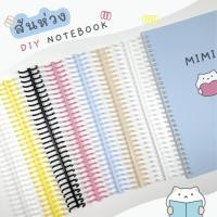 ราคา สันห่วง DIY สมุดโน๊ตเติมไส้ Refillable Notebook Coil A4 B5 A5 A6 10mm 12mm mimisplan (2656532798)