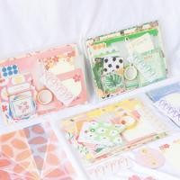 ราคา SALE ล้างสต๊อก เซ็ตตกแต่ง 107 ชิ้น สติ๊กเกอร์ กระดาษ เทป การ์ด คลิป Deco Set Folder DIY Scrapbook Paper (3208363240)
