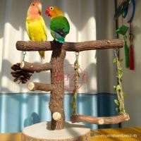 ราคา Parrot Stand Tree Branch Desktop Bird Stand Budgerigar Lovebird Cockatiel Interactive Perch ไม้ธรรมชาติขาตั้ง Swing ของเล่น (24597012285)