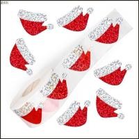 ราคา MOON 500 ชิ้นแวววาวคริสต์มาสหมวกสติกเกอร์กาวห่อสติกเกอร์สําหรับบรรจุภัณฑ์ (25896883602)