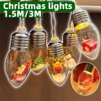 ราคา พร้อมส่ง ไฟสายซานต้า ไฟตกแต่ง LED ไฟตกแต่งซานต้า 1 5M 3M ปีใหม่ คริสต์มาสตกแต่งสวนปาร์ตี้วันห (41526609903)