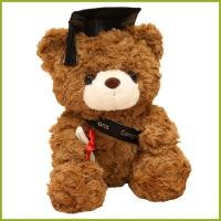 ราคา ตุ๊กตายัดนุ่น ตุ๊กตาหมีจบการศึกษาตุ๊กตาหมีน่ารักพร้อมหมวกค่อยไปตุ๊กตาสัตว์หมีกับหมวกค่อยไปสีดํากัน (49050657743)