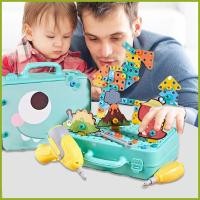 ราคา เด็กช่างชุดสมจริงสนุกการศึกษาเกมที่เดินทางมาพักผ่อนเด็กเครื่องมือ งาน สําหรับหนุ่มๆสาวๆเล่นช่างลาน ต่อต้าน (55702678222)