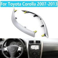 ราคา สําหรับโตโยต้าโคโรลล่า 2007 2008 2009 2010 2011 2012 2013 2ชิ้นกลางกลางบนแดชบอร์ดตัดปกแถบอุปกรณ์เสริมในรถยนต์ (45151810078)