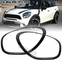ราคา กรอบฝาครอบไฟหน้ารถสําหรับ MINI R60 Cooper Countryman 2011 2016 ไฟหน้าตกแต่งกรอบอุปกรณ์เสริมในรถยนต์ (53151779110)