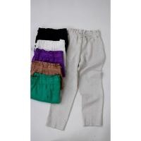 ราคา Chotiwa กางเกงผ้าลินิน ฟอก แท้ 100 ทรงขากระบอกเล็ก เอวรูด (12744945256)