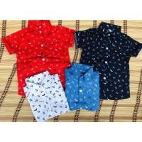 ราคา ไซส์L เสื้อเชิ้ตแขนสั้นเด็ก คอปก ตอจีนรวมลาย (2152401533)