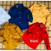 ราคา เชิ้ตแขนยาวเด็กสีเหลืองรวมลาย คอปก คอจีน (2152383235)