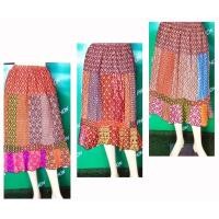 ราคา กระโปรยาวผู้ใหญ่ผ้าฝ้ายลายไทย งานตัดเย็บอย่างดีค่ะ (6701197153)