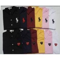 ราคา เชิ้ตแขนยาวเด็กโต ผู้ใหญ่คอปก ปักม้า (8102056590)