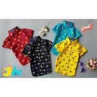 ราคา เชิ้ตแขนสั้นลายแบทแมนเด็ก งานหล่อมาแว้ววว กลับมาตามคำเรียกร้อง เสื้อเชิ้ตคอปก แขนสั้น ผ้าอิตาลี เนื้อผ้าเบา (5043381191)