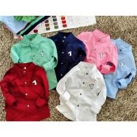 ราคา เสื้อเชิ้ต แขนยาวเด็ก คอจีน คอปก ไซส์ S M L XL (3571854604)