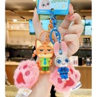 ราคา ฟ็อกซ์และตํารวจเจ้าหน้าที่กระต่ายอุปกรณ์ต่อพ่วงจี้ตุ๊กตาพวงกุญแจกระเป๋านักเรียนโทรศัพท์เครื่องประดับ (49102646851)