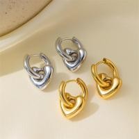 ราคา ต่างหูหัวใจสแตนเลสไททาเนียม ชุบทอง 18K (58050626800)