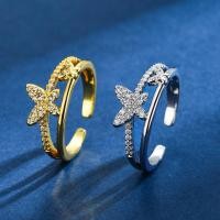 ราคา แหวนปรับได้ เพทายผีเสื้อทอง 18K สำหรับคนแพ้ง่าย (54852631096)